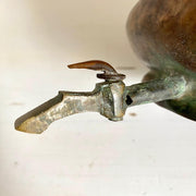 Antique aquamanile church wash basin hammered copper wash basin 18th century-Sweet Antik