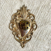Antique sacred heart Ex Voto silver plated | 0889-vintage-Ex Voto-Sweet Antik