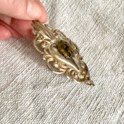Antique sacred heart Ex Voto silver plated | 0889-vintage-Ex Voto-Sweet Antik