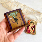 Art Deco wooden matchbox holder French antiques 1920s-original-vintage-Sweet Antik