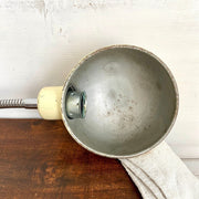 vintage-50s clamp table lamp with flexible gooseneck-Sweet Antik
