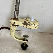 vintage-50s clamp table lamp with flexible gooseneck-Sweet Antik