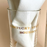 Vintage Whiskey highball glasses OLD GRAND DAD 60s long drink glass-Sweet Antik