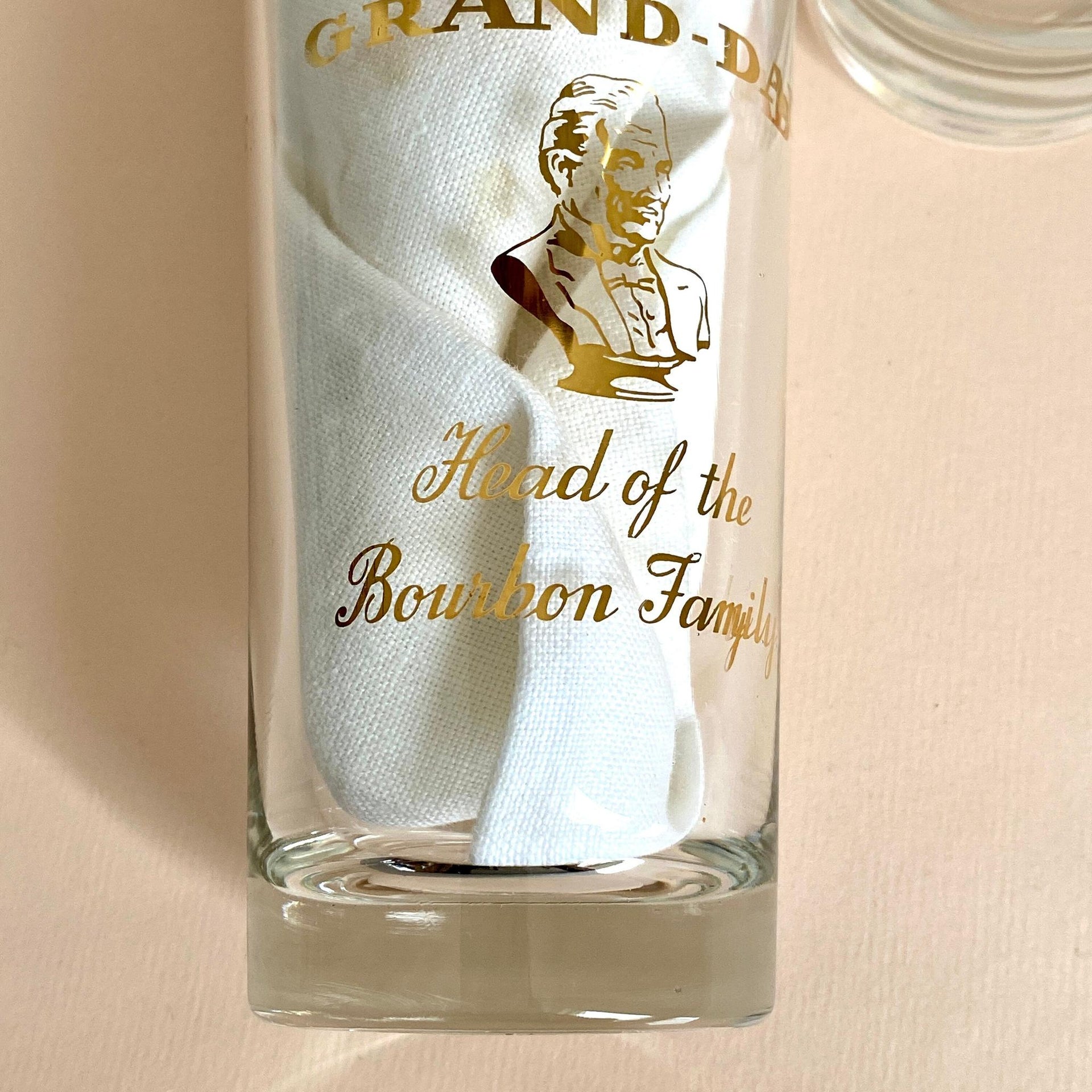 Vintage Whiskey highball glasses OLD GRAND DAD 60s long drink glass-Sweet Antik