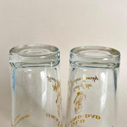 Vintage Whiskey highball glasses OLD GRAND DAD 60s long drink glass-Sweet Antik