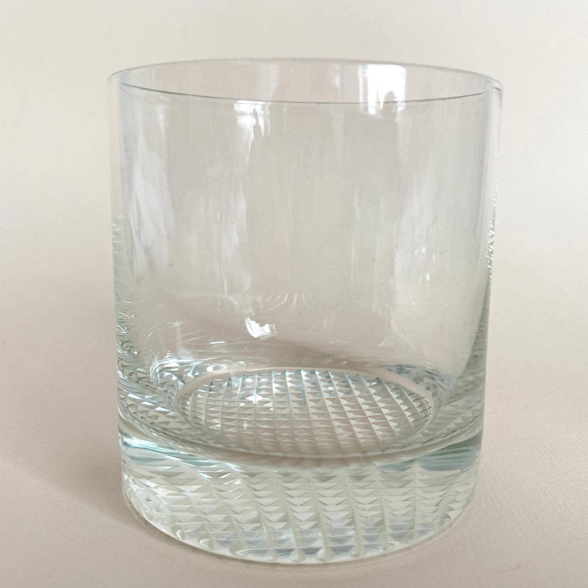 Vintage whiskey tumbler glass 60s Old Crow, Canadian Club Whisky, Old Grand Dad Bourbon, set of 4-Sweet Antik