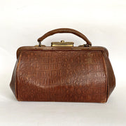 Antique Gladstone bag crocodile leather 1890s-vintage-Handbag-SweetAntik