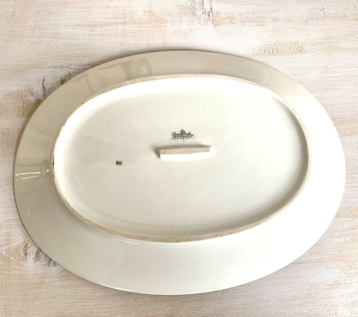 ROSENTHAL oval platter "Shadow Rose" 1960s-vintage-Rosenthal dinnerware-SweetAntik