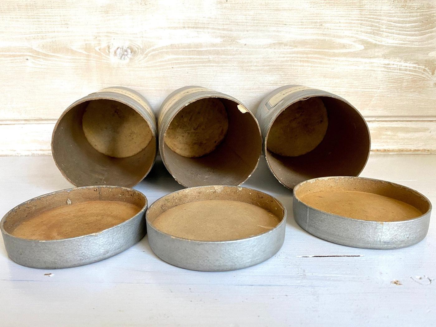 vintage Antique apothecary storage jar for herbs cardboard set of 3 - Sweet Antik