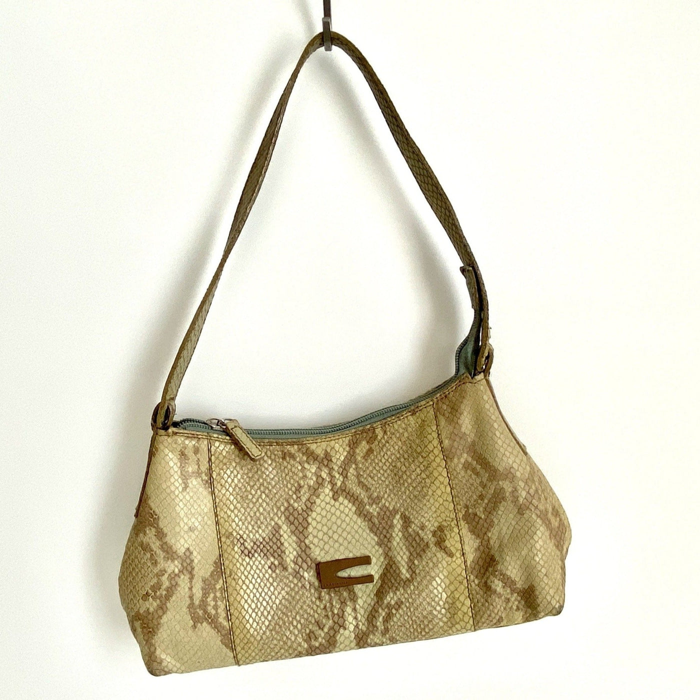 Céline Salmon Karung Snake Leather Medium Classic Box Bag