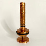 60er Vase Kupfer Hammerschlag Stielvase
