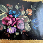 60s vintage Florentine floral serving tray hand painted-Sweet Antik