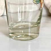 Antique beer glass with enameled hunting decor, bulls eye target "Gut Ziel" Germany 1900 ca.-Sweet Antik