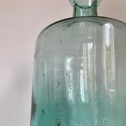 Antique blue blown glass demijohn bottle 19th c.-Sweet Antik