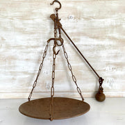 Antique roman scale forged hanging weighing scale, 19th c.-Sweet Antik