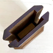 Art Deco Streichholz Schachtelhalter Holz Handbemalt Antik 1920er