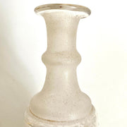 Dekanter Antik 19. Jh. Glas mundgeblasen Glasflasche Hirsch Jagd Motiv
