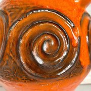 Jasba 322 13 26 West German Pottery orange vase 70s-Sweet Antik