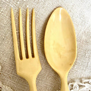 Jugendstil Salatbesteck Antik Silber Griffe
