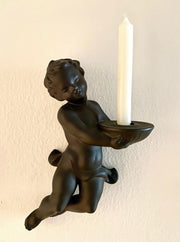Kerzenständer Wormser Terra Sigillata Engel Wandfigur zum Aufhängen, 60er
