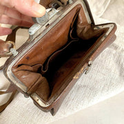 Kleine Ledertasche Antik 19. Jh.