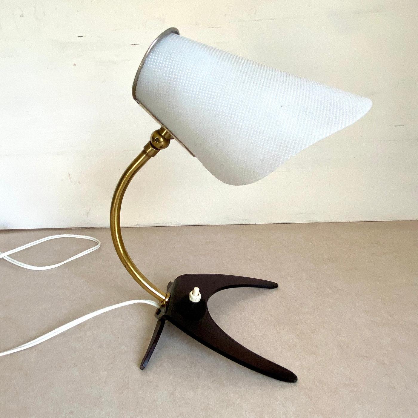 Mid-century lucite and brass table lamp, 1950s-Sweet Antik