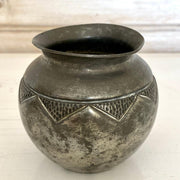 RENÉ DELAVAN Art Deco pewter vase, 1930s-Sweet Antik