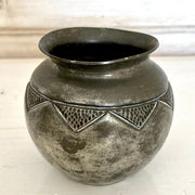 RENÉ DELAVAN Art Deco pewter vase, 1930s-Sweet Antik