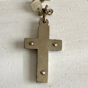 Rosenkranz Antik St. Therese von Lisieux aus weißem Glas