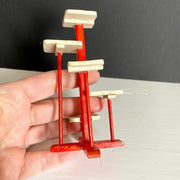 Vintage dollhouse tiered plant stand Bodo Hennig 1950s-Sweet Antik