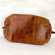 Vintage leather duffel bag, 60s-Sweet Antik