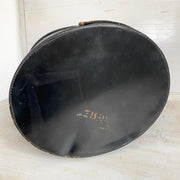 Vintage leather hat box / wig case CHENEY, 1960s-Sweet Antik