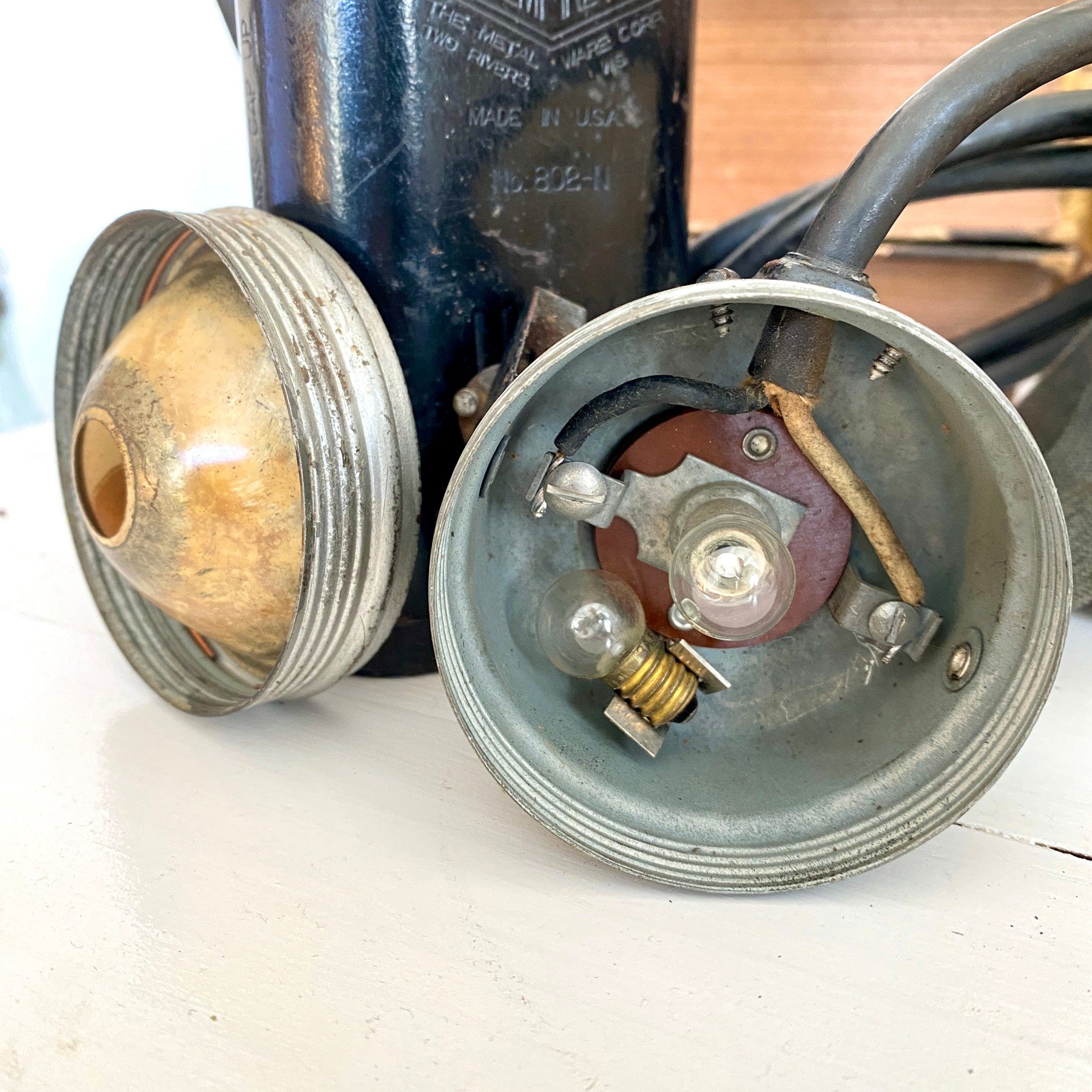 WWII US Navy headlamp Empire No. 802-N USN | SweetAntik