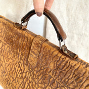 Alte Leder Schultasche um 1930 Schulranzen Aktentasche-SweetAntik