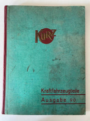 Alter Großhändler Katalog 1938 KFZ Oldtimer KFZ PKW Ersatzteile Auto Motorräder Firma Kurz Memmingen-SweetAntik
