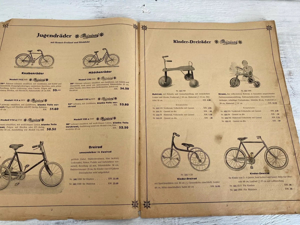 Alter Katalog Autozubehör Oldtimer Fahrräder HAUSMANN MÜNCHEN 1936 n. 352-SweetAntik