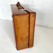 Antique leather suitcase, 1930s-Sweet Antik