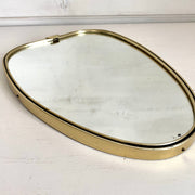 Mid-century kidney shaped wall mirror, 1960s-original-vintage-Sweet Antik