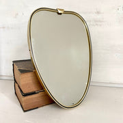 Mid-century kidney shaped wall mirror, 1960s-original-vintage-Sweet Antik