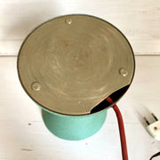 Midcentury Tv Lampe 50er Tischlampe Hammerschlag Lack Aluminium Italien-SweetAntik