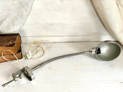 vintage-50s chromed clamp lamp gooseneck German industrial vintage-Sweet Antik