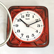 vintage-70s German pottery wall clock-Sweet Antik