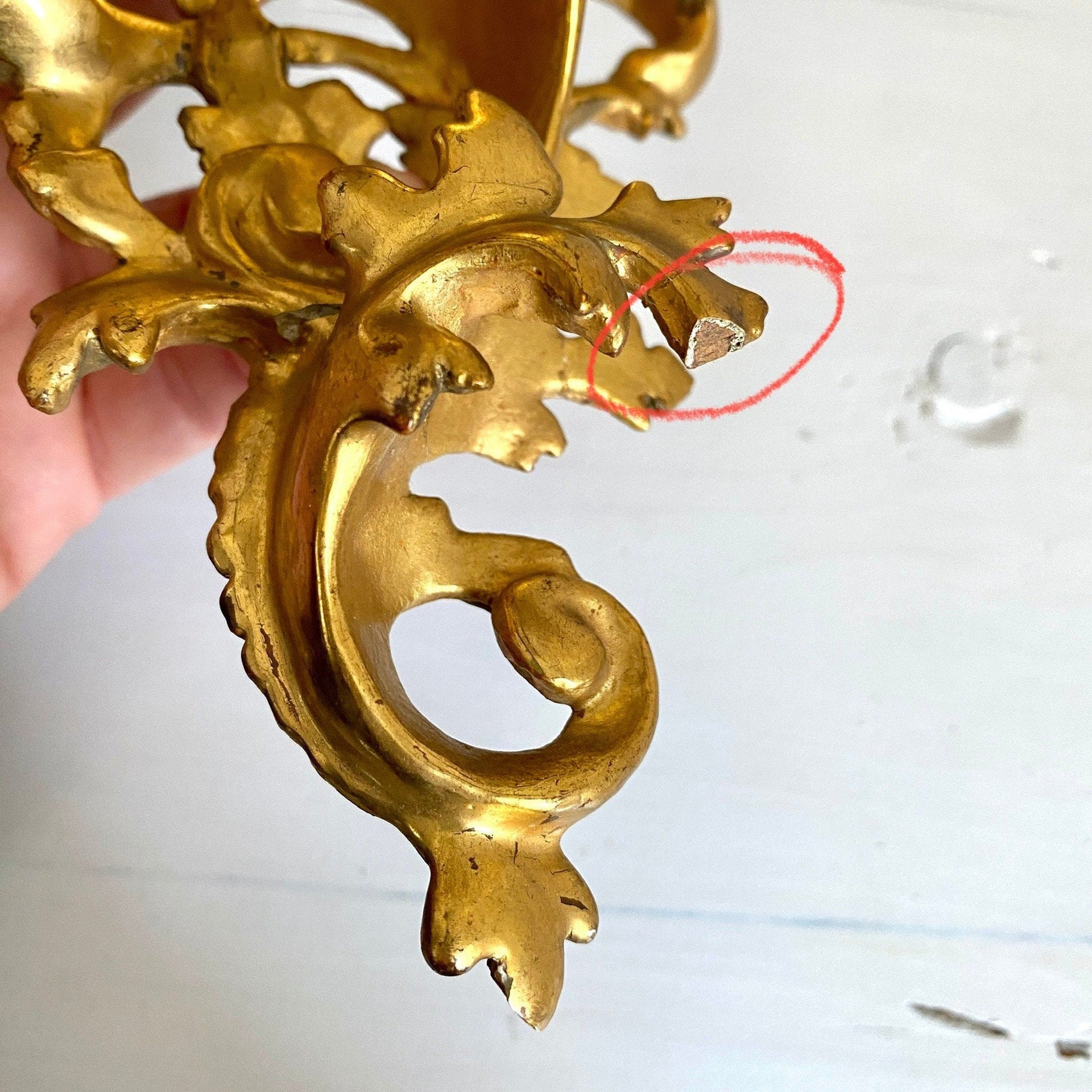 sweetantik-Antique Florentine rococo wall shelf carved gilt wood-Sweet Antik