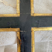 vintage-Antique giltwood black cross 18th century-Sweet Antik