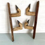 sweetantik-French gun racks deer hoof feet coat hat hooks hunting lodge decor-Sweet Antik