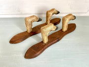 sweetantik-French gun racks deer hoof feet coat hat hooks hunting lodge decor-Sweet Antik