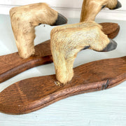 sweetantik-French gun racks deer hoof feet coat hat hooks hunting lodge decor-Sweet Antik