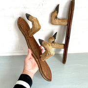 sweetantik-French gun racks deer hoof feet coat hat hooks hunting lodge decor-Sweet Antik