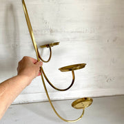 sweetantik-Mid-century brass wall candle holder 70s-Sweet Antik