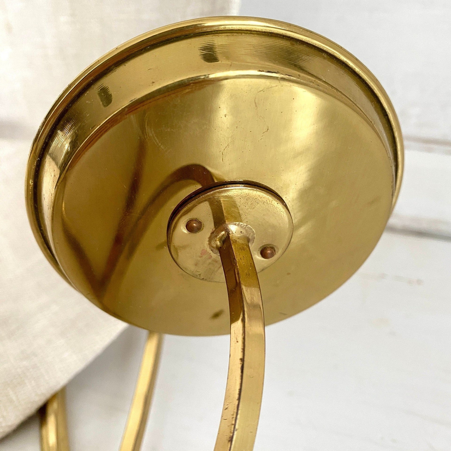 sweetantik-Mid-century brass wall candle holder 70s-Sweet Antik